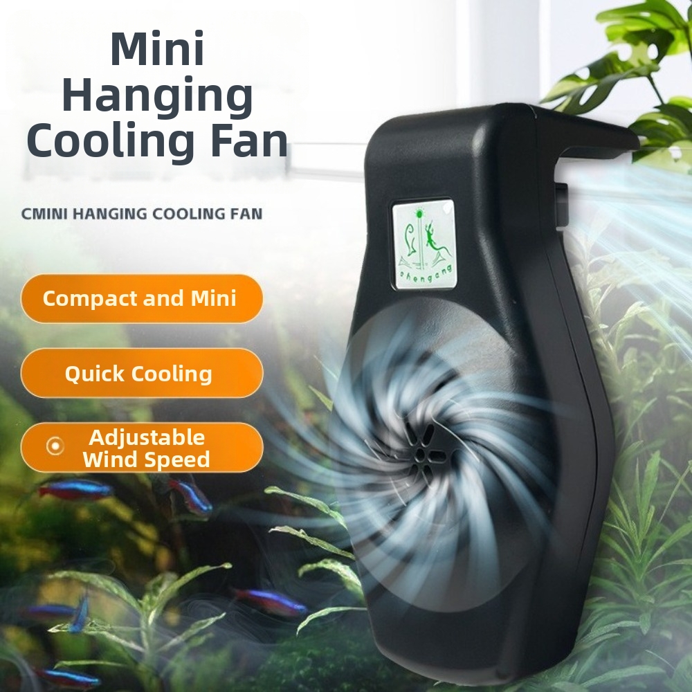 Planted Aquarium Accessories - Silent Aquarium Cooling Fan Powerful Wall-Mounted