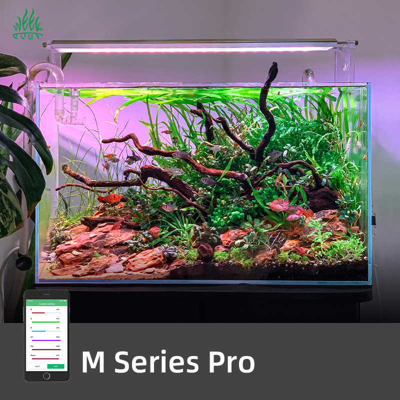 Planted Aquarium Uv Light - M1200Pro RGB UV Full Spectrum LED