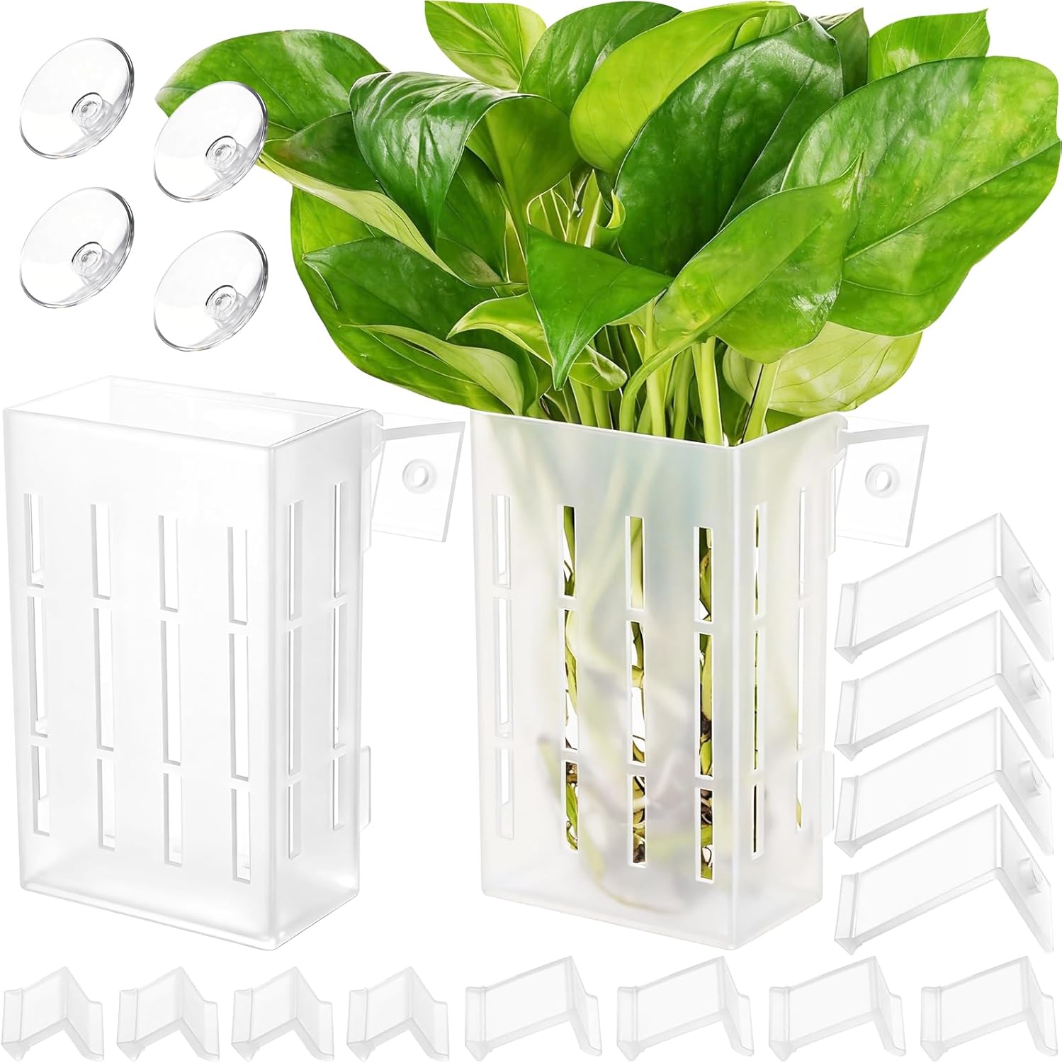 Aquarium Planted Plants - Large Aquarium Plant Holder with Hooks