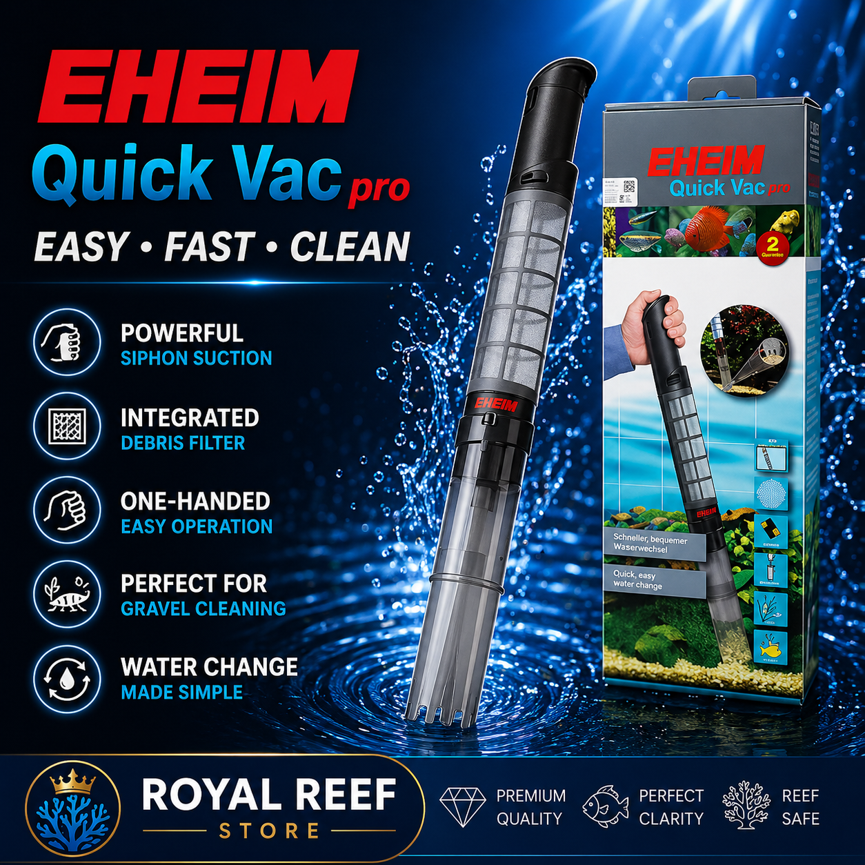 Aquarium Planted Soil - EHEIM Quick Vac Pro Gravel Cleaner
