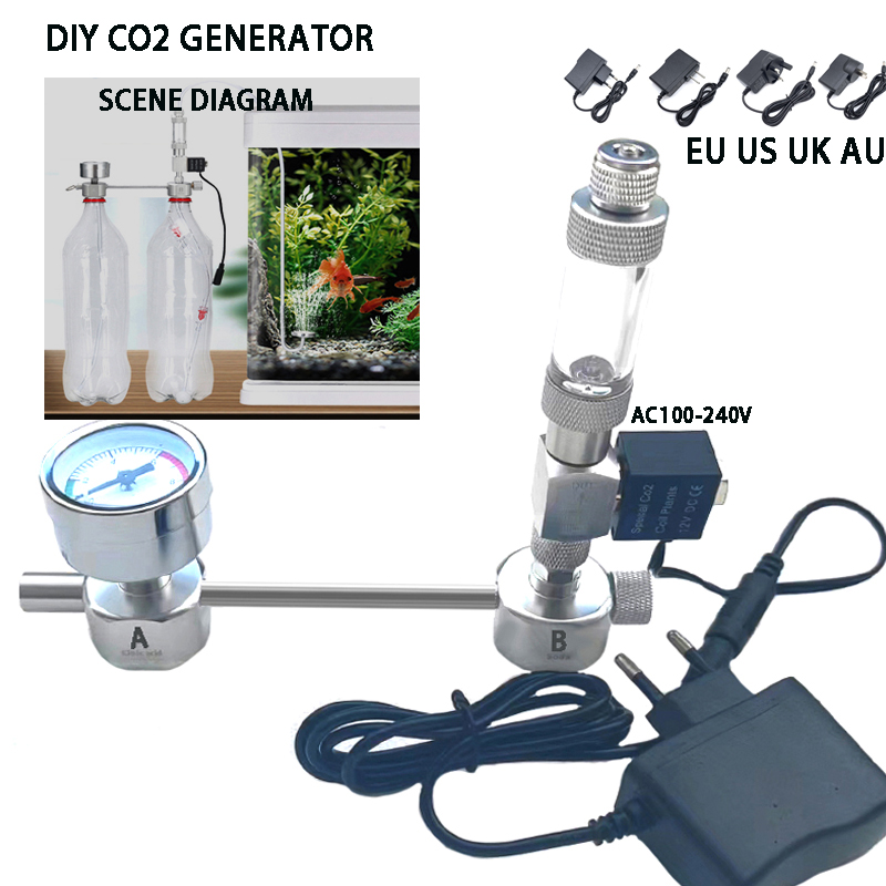 Aquarium Plant Growth - Aquarium DIY CO2 generator system kit