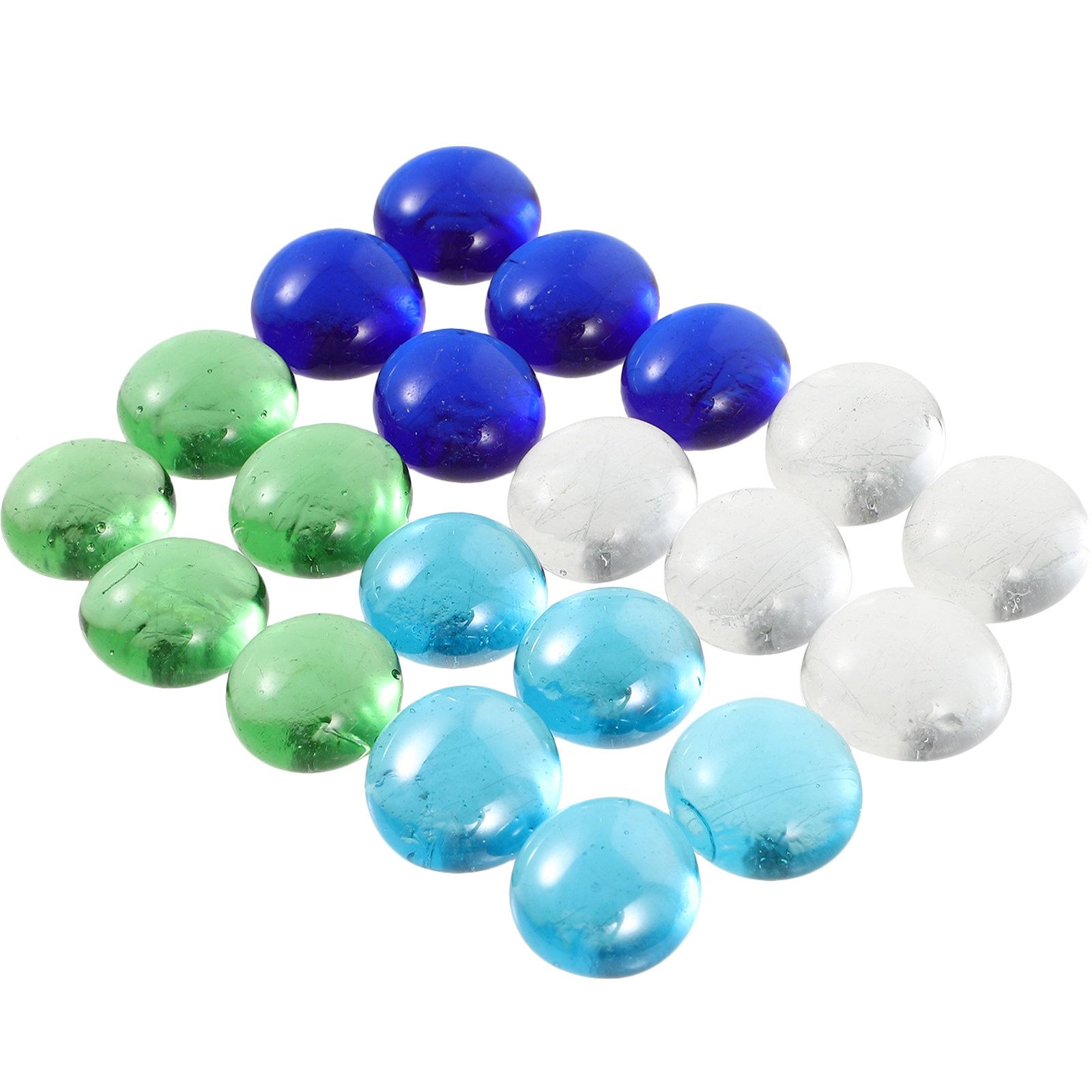 Aquarium Planted Plants - 1Set Vibrant Colorful Glass Beads Flat