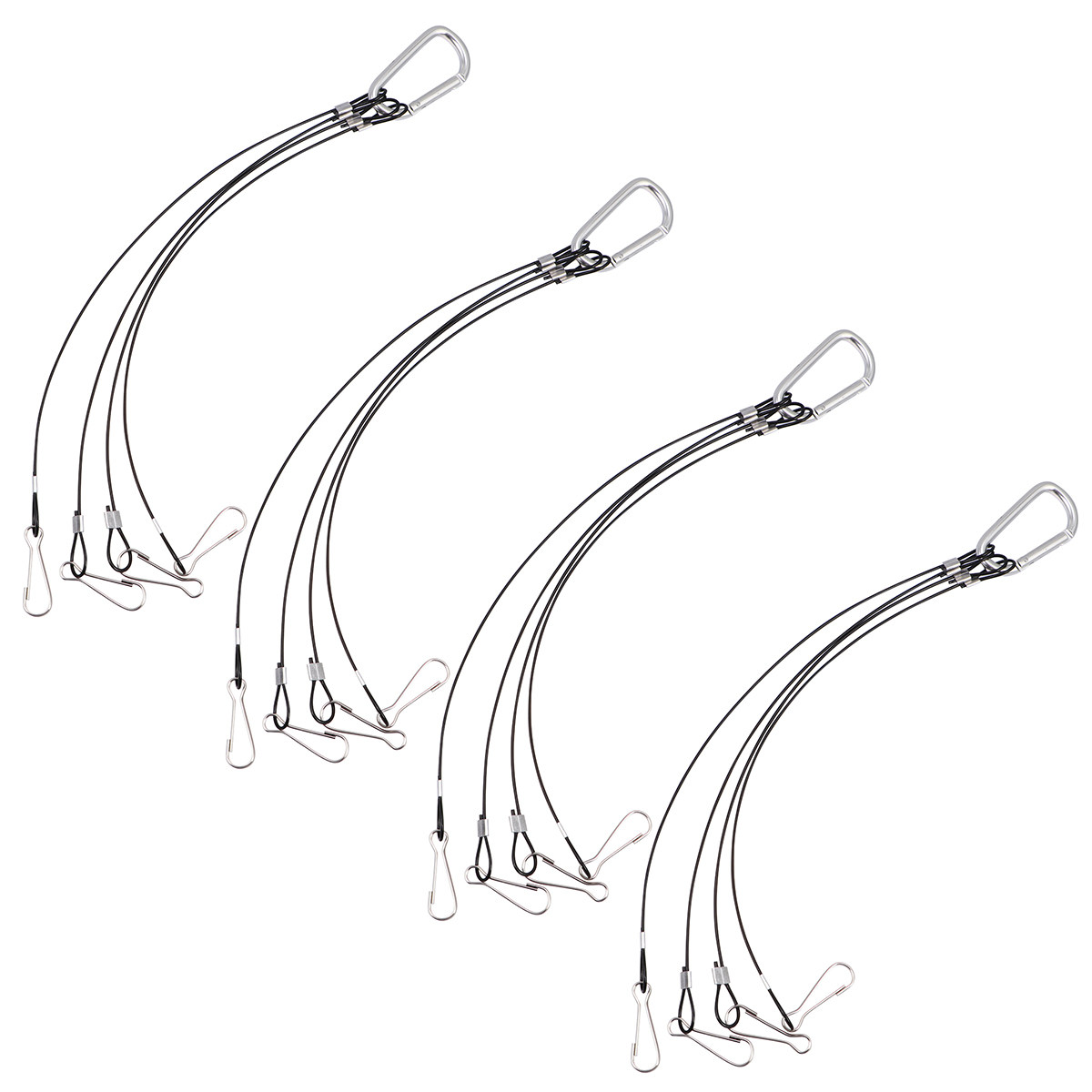 Aquarium Planted Soil - 4pcs Plant Light Steel Wire Rope