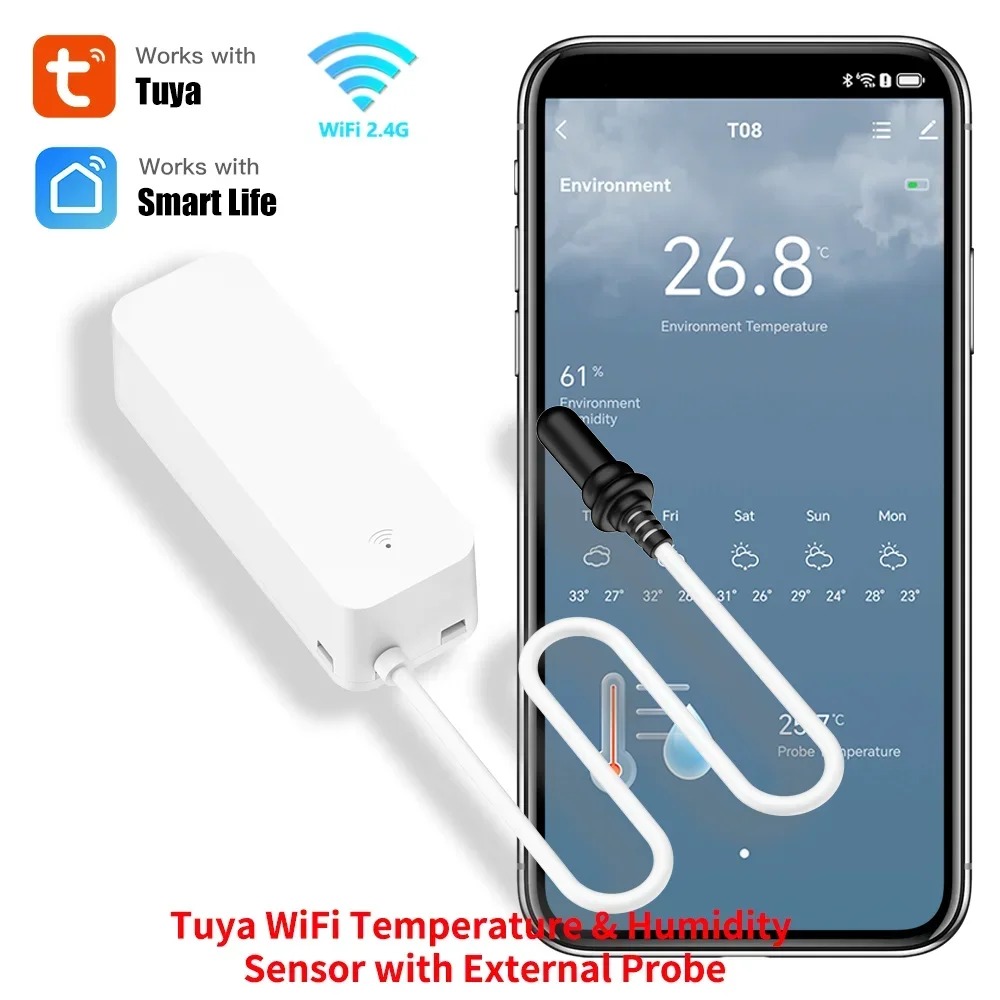 Aquarium Plant Delivery - Tuya WiFi Temperature Humidity Sensor With