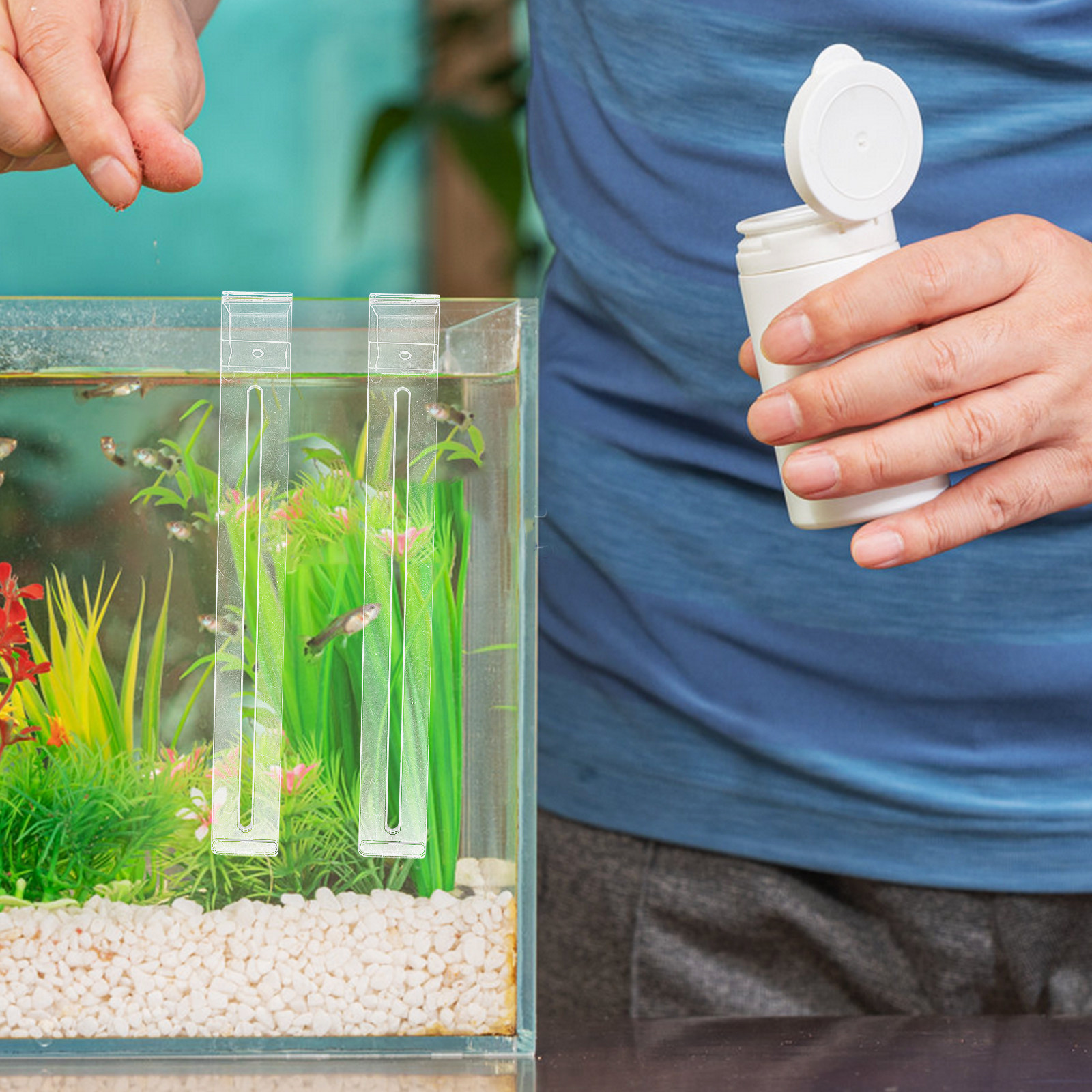 2Pcs Lightweight Sturdy Plasti - Aquarium Planted Tank Setup recension och pris