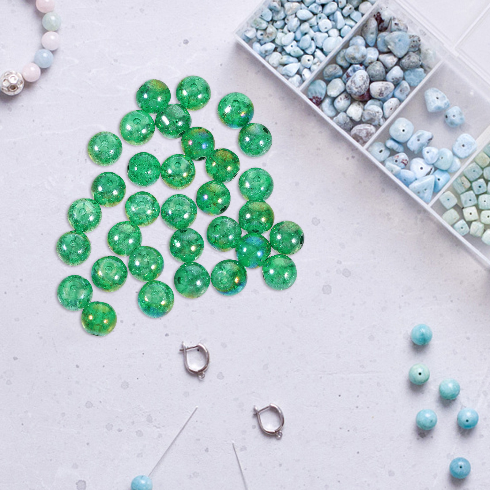 50Pcs Aquarium Glass Beads Dec - Aquarium Planted Plants recension och pris