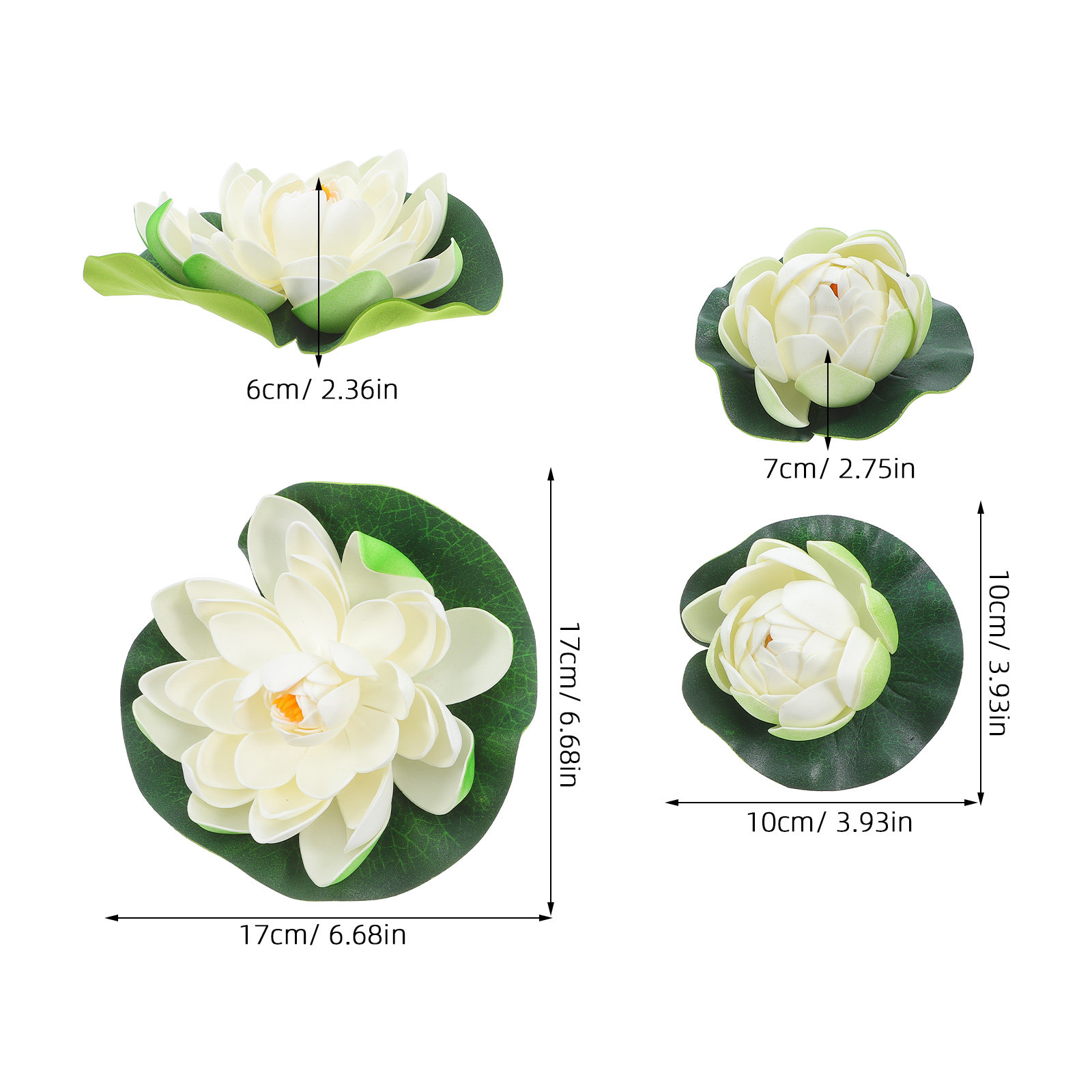 5Pcs Lifelike Floating Artific - Aquarium Planted Plants recension och pris
