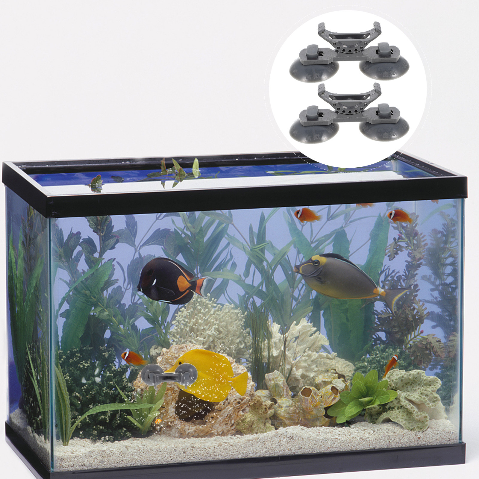 2Pcs Plastic Fish Tank Lamp Br - Aquarium Planted Plants recension och pris