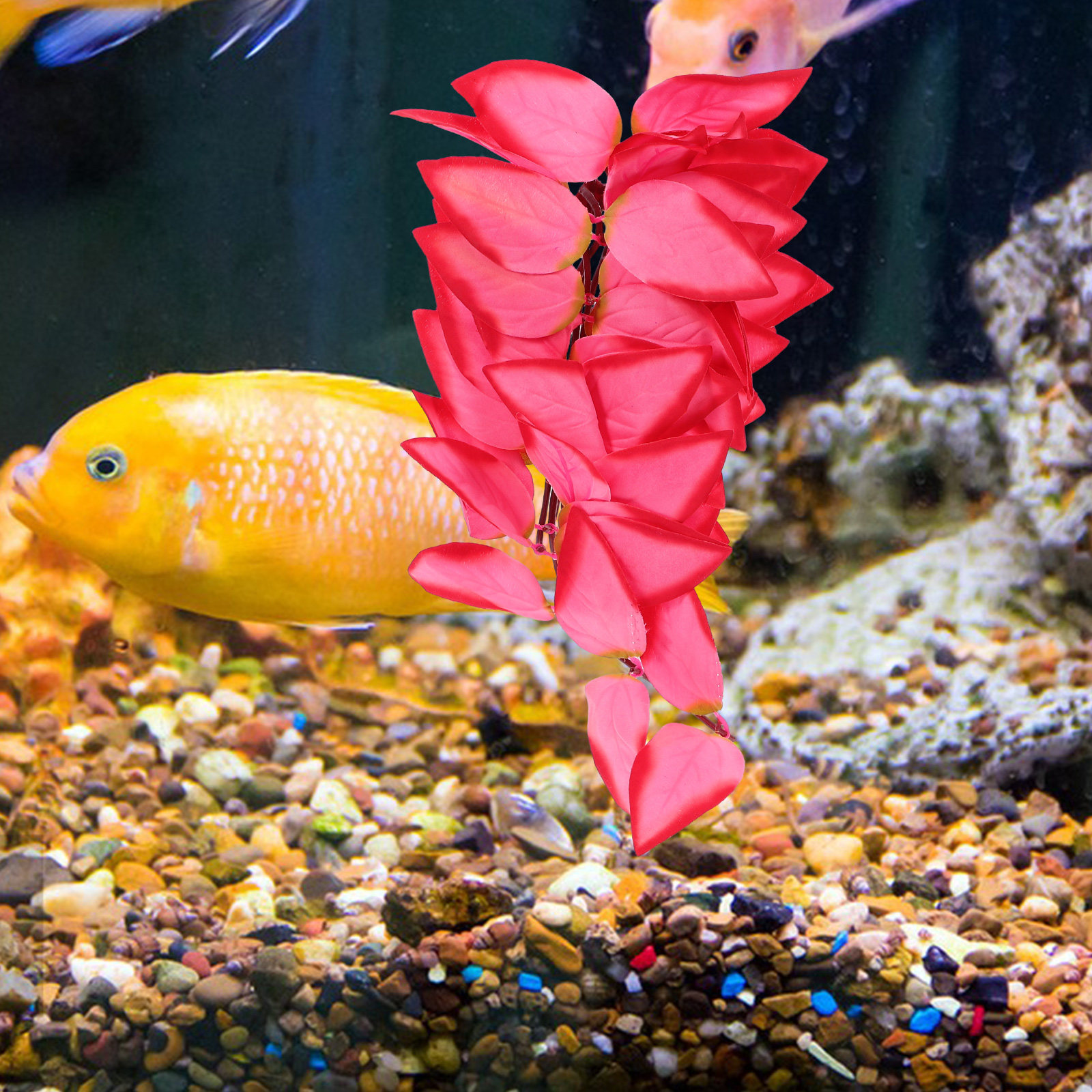 Artificial Realistic Hanging V - Aquarium Plant Vine recension och pris