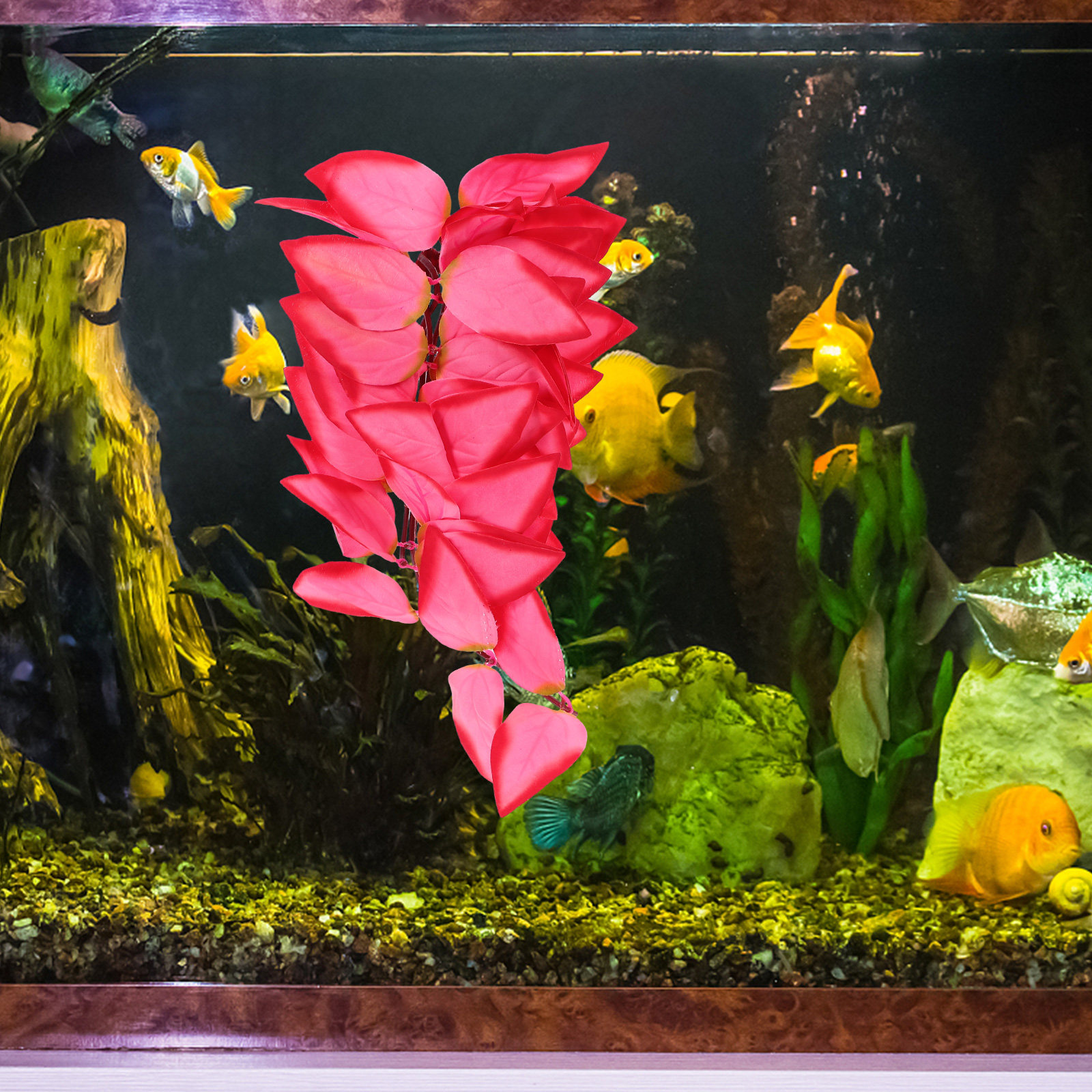 Artificial Realistic Hanging V - Aquarium Plant Vine recension och pris