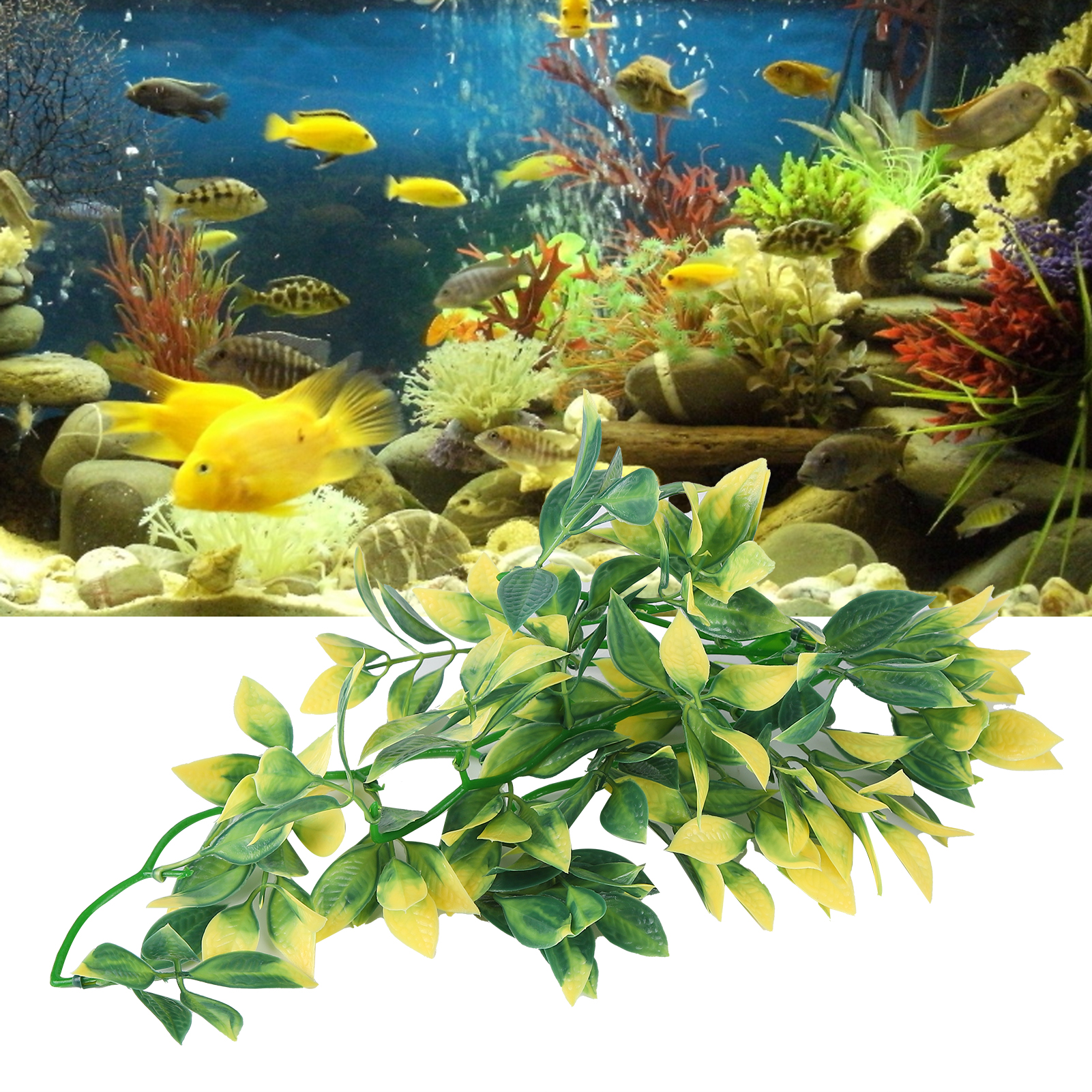 Artificial Plastic Plant High  - Aquarium Plant Vine recension och pris