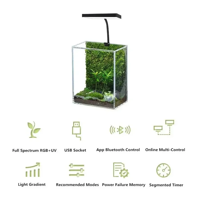 WEEK AQUA Mini 9 Pro USB Nano  - Aquarium Plant Growth recension och pris