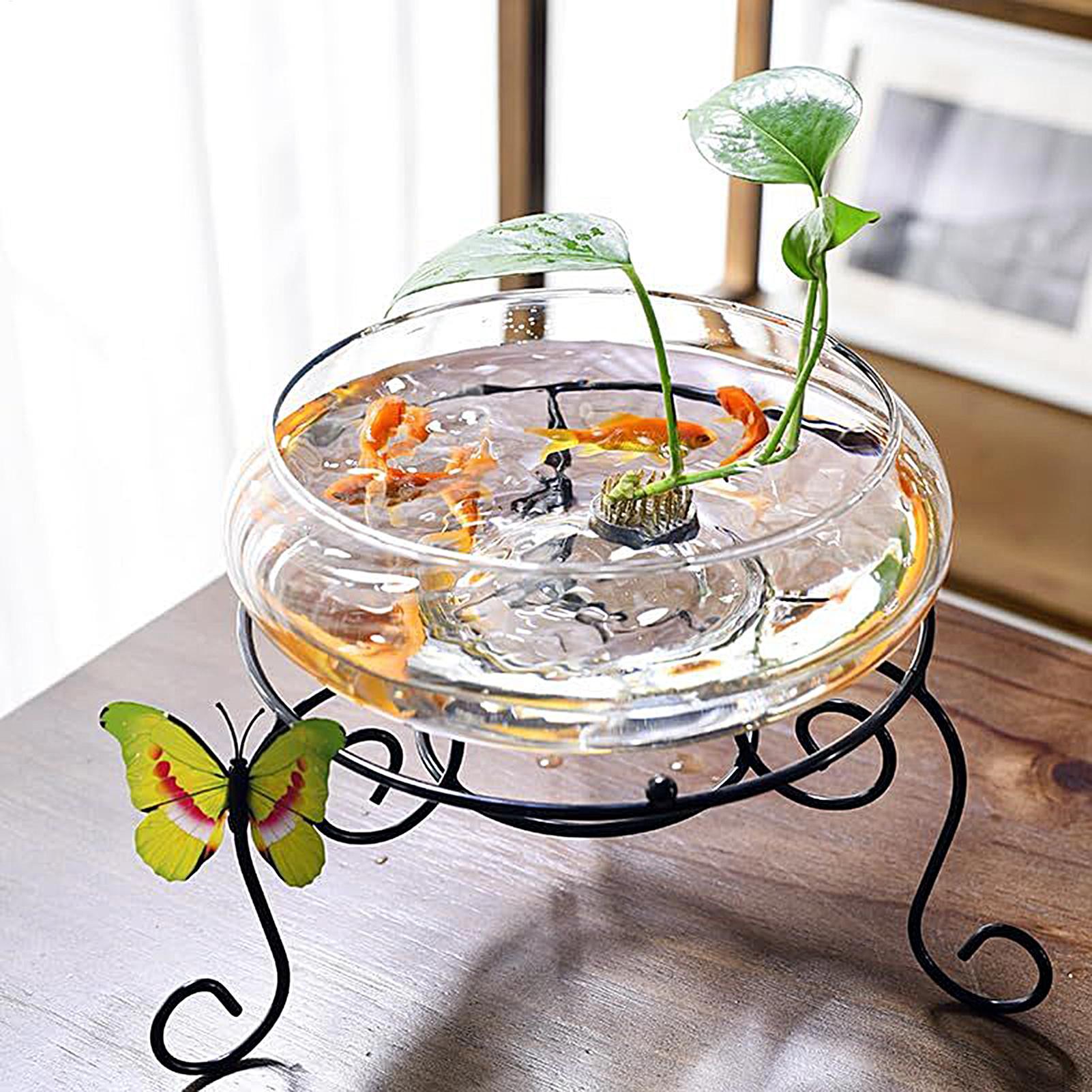 Fish Glass Bowl Glass Large Hy - Aquarium Planted Plants recension och pris