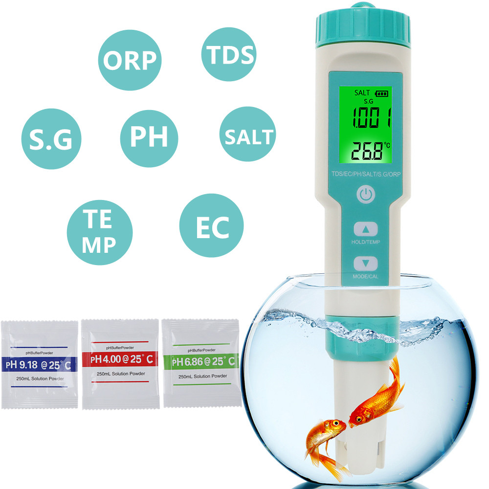 New 7 in 1 Digital Salinity Te - Planted Aquarium Test Kit recension och pris