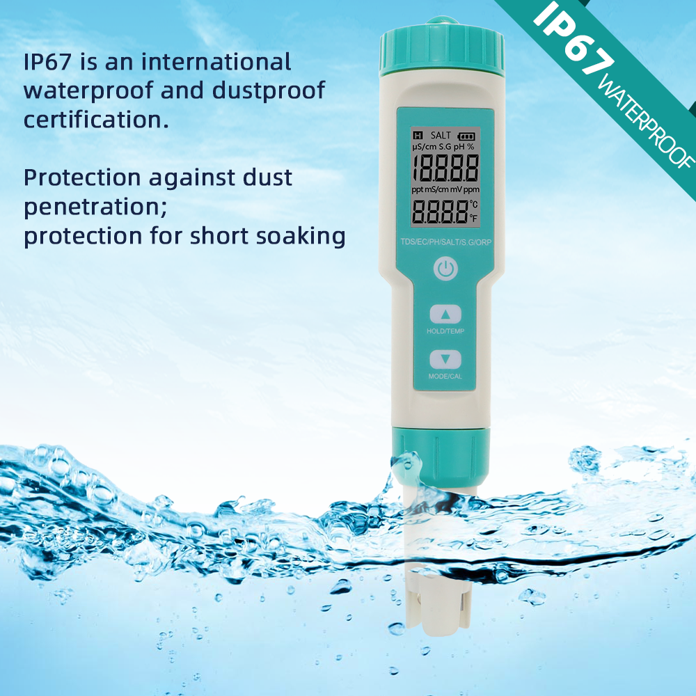 New 7 in 1 Digital Salinity Te - Planted Aquarium Test Kit recension och pris