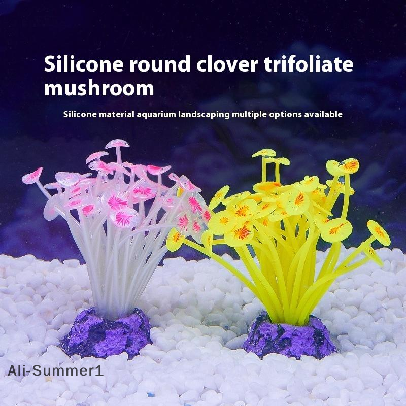 【E】Silicone Mushroom Artificia - Planted Aquarium Pictures recension och pris