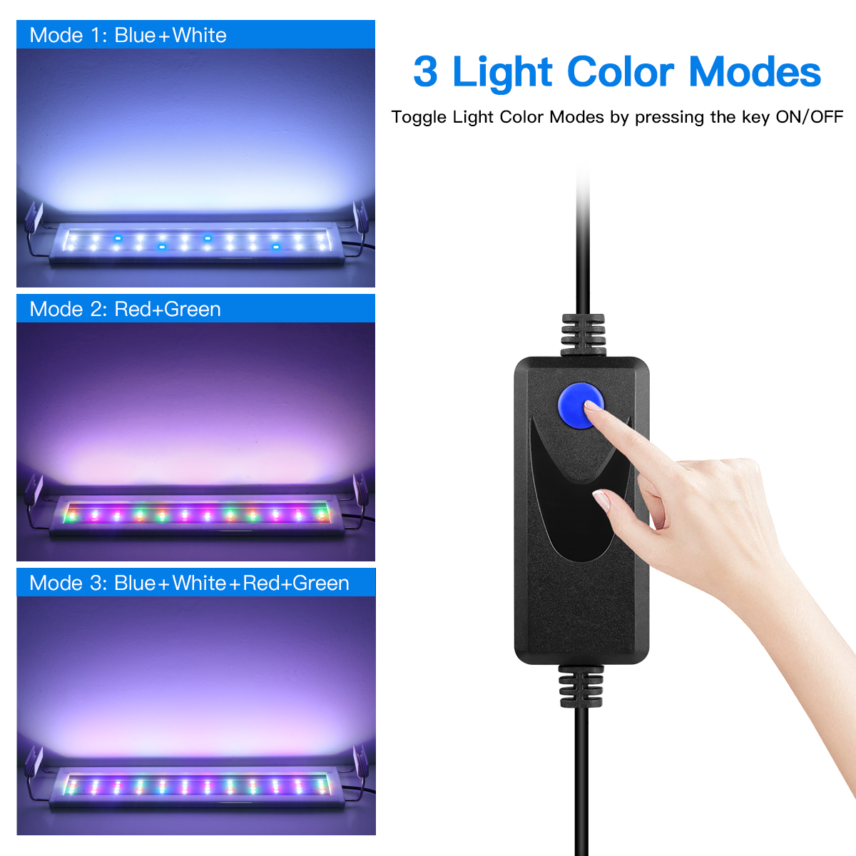 Super Slim LED Aquarium Light  - Aquarium Plant Growth recension och pris