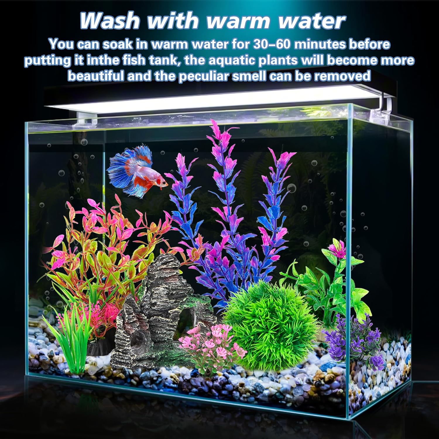 Aquarium Decor Set: Plastic Pl - Aquarium Planted Plants recension och pris