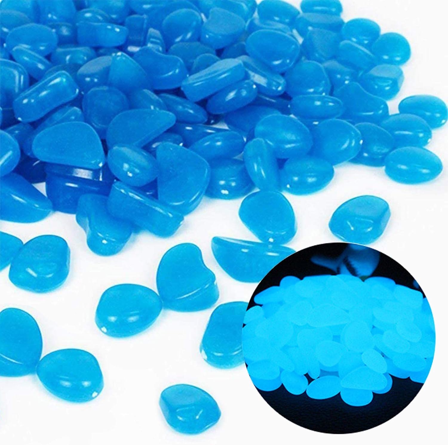 Fish Tank Rocks Glow Blue Pebb - Aquarium Plant Delivery recension och pris