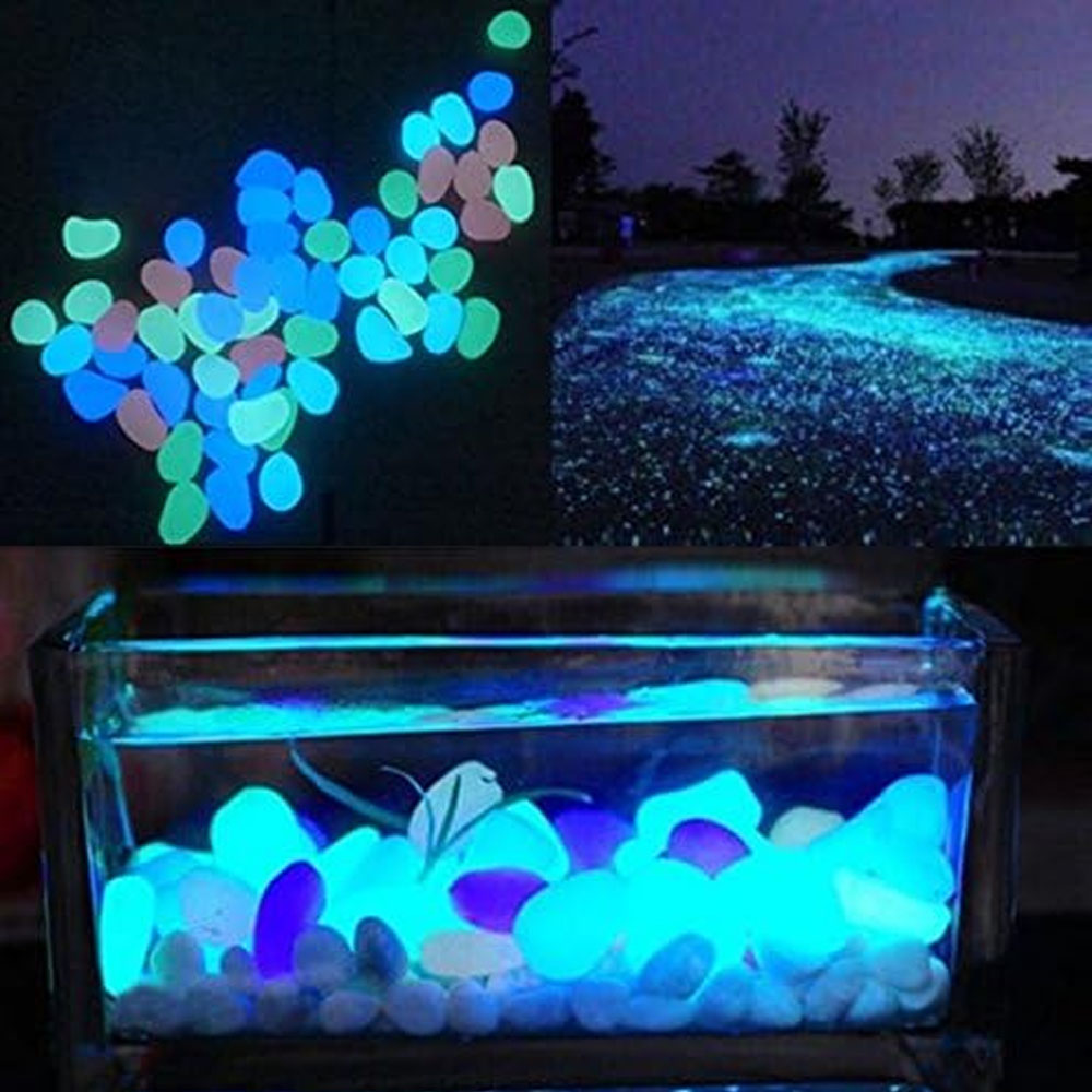 Fish Tank Rocks Glow Blue Pebb - Aquarium Plant Delivery recension och pris
