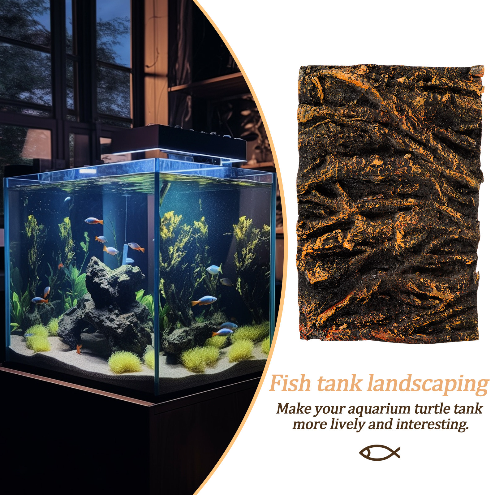 3D Tree Root PU Aquarium Backg - Planted Aquarium Equipment recension och pris