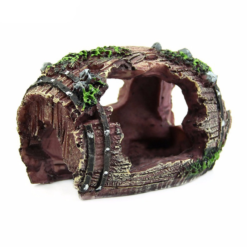 Aquarium Artificial Barrel Cav - Aquarium Plant Grass recension och pris