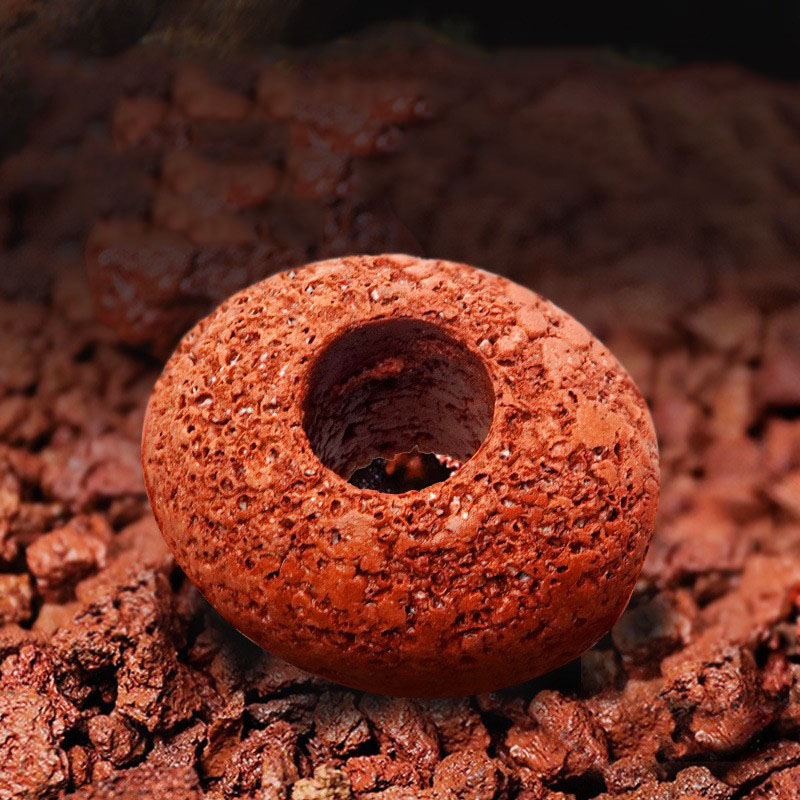 Red Volcanic Aquarium Decorati - Aquarium Plant Growth recension och pris