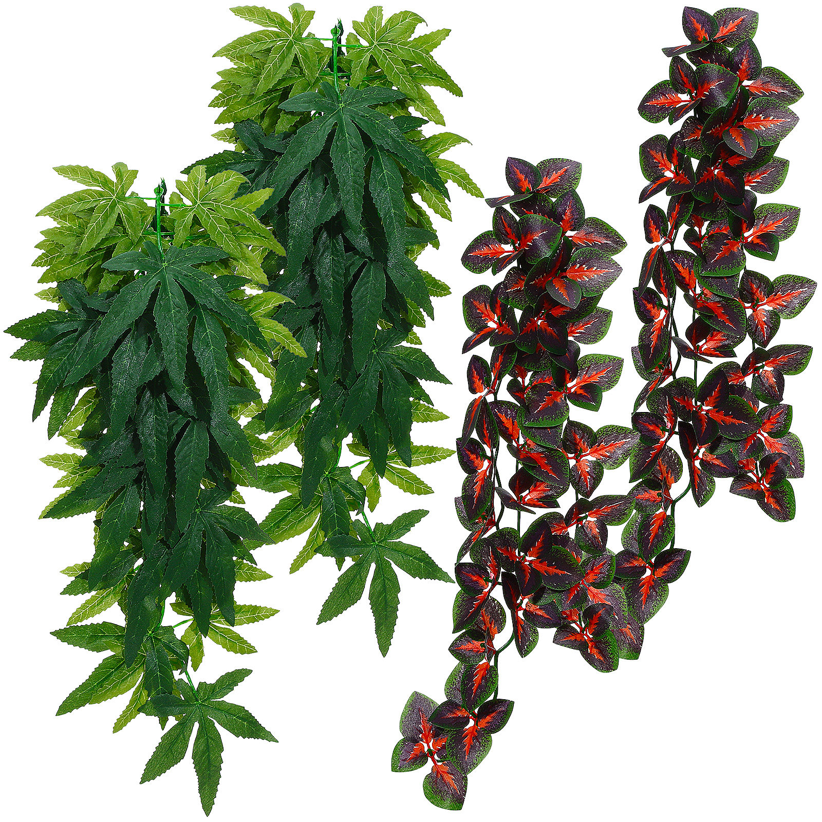 4Pcs Lifelike Artificial Repti - Aquarium Plant Vine recension och pris