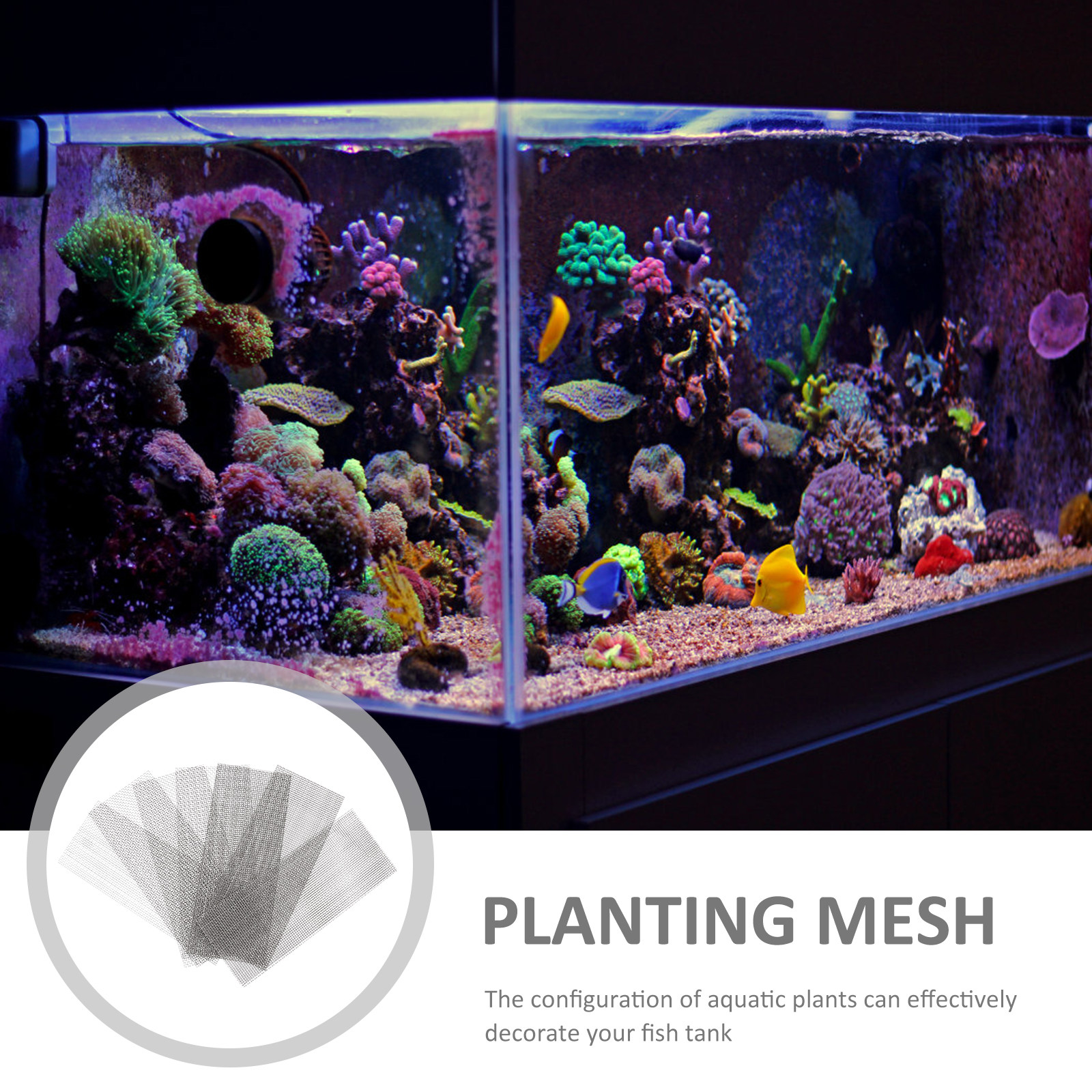 10Pcs Fish Tank Plant Mesh Sta - Planted Aquarium Carpet Plant recension och pris