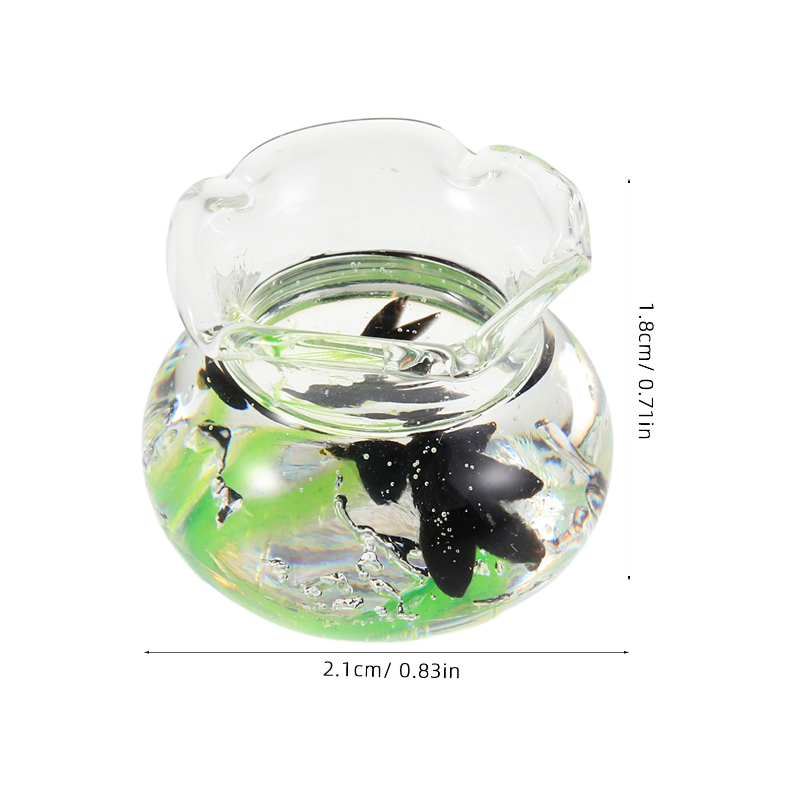 Miniature Resin Fish Bowl Roun - Aquarium Planted Plants recension och pris