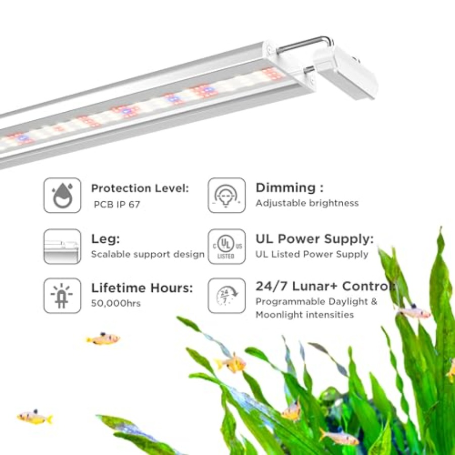 Aquarium LED Light for planted - Aquarium Planted Plants recension och pris